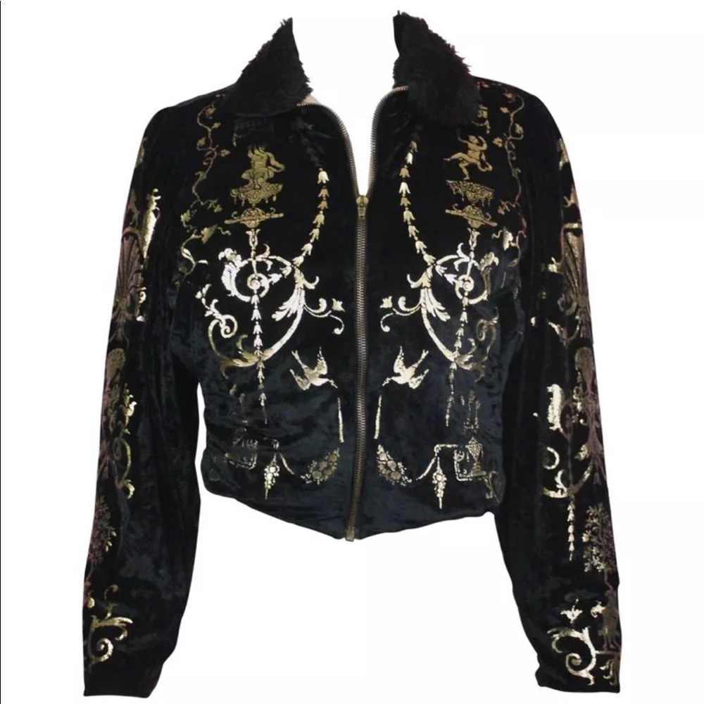 SOLD Vivienne Westwood Black Portrait Bomber 1990